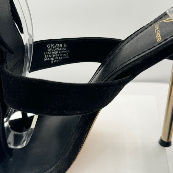 Brian Atwood Black Fringe Stiletto Heels‎ Size 6.5 EUC - Picture 5 of 17